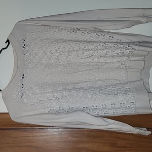 Gap cream cutout crewneck